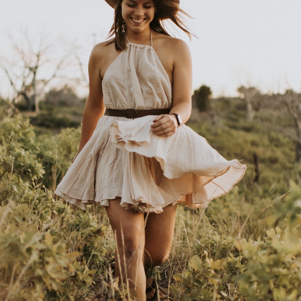 Free People Gauzy Mini Dress Size S